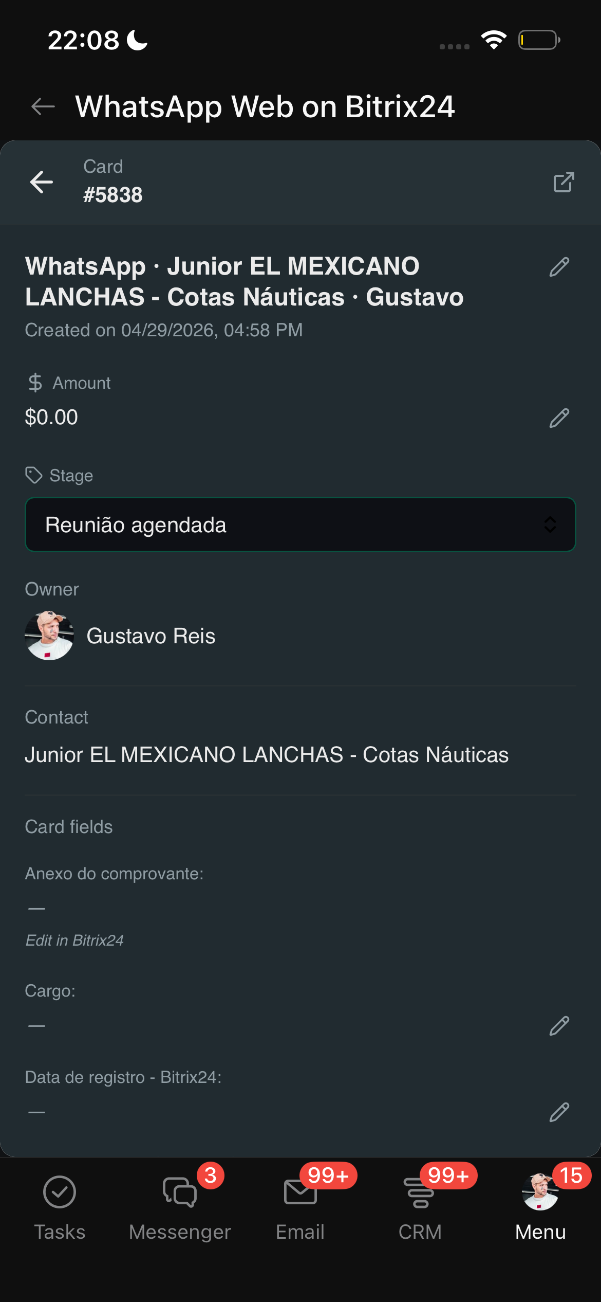 Mobile — deal card